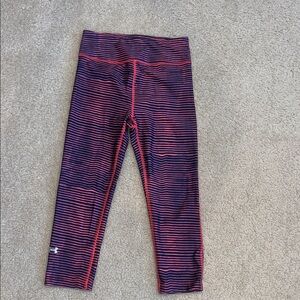 Under Armour Women’s Leggings - Navy and Pink Stripes